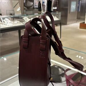 Loewe Burgundy slice hammock Leather Crossbody Bag